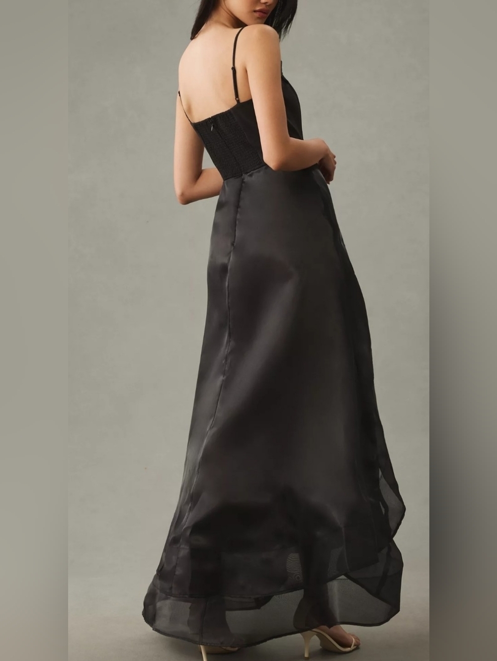 Anthropologie Hutch Black Cascading Ruffle Dress Size S - Picture 3 of 13